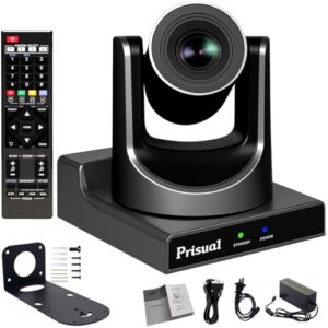 PTZ Camera 30X Optical Zoom Auto Tracking, HDMI/3G-SDI/USB/IP Streaming, 0.5 Lux for Church Live Streaming, YouTube Facebook, Education, Live Events (30-Min Free Test NDI for SDI Camera Pro)