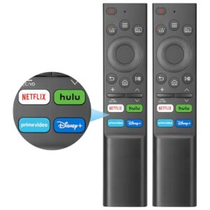(Pack of 2) Universal Replacement for Samsung-Smart-TV Remote Control – Compatible with Samsung-Frame TV Crystal QLED OLED UHD Curved Neo 4/8K Smart TVs