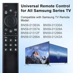 (2 Pack) Universal TV Remote Control for All Samsung TVs, Compatible with Full Series Frame, Curved, Crystal UHD, Neo QLED, OLED, 4K and 8K Smart TVs from 2018 to 2024, 9 Shortcut Keys