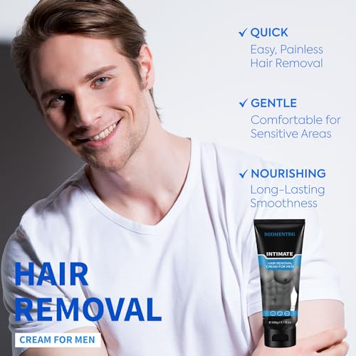 Painless, Flawless Depilatory for Intimate/Private Areas - Soothing Cream for Unwanted Male Hair, Suitable for All Skin Types - Image 4