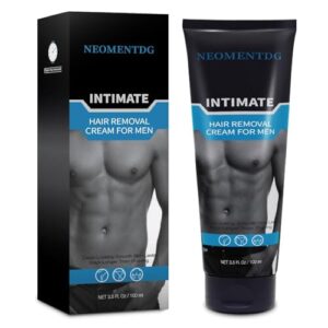 Painless, Flawless Depilatory for Intimate/Private Areas – Soothing Cream for Unwanted Male Hair, Suitable for All Skin Types