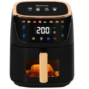 Panana Air Fryer, 8QT Large Capacity Air Fryer, Oilless Healty Cooker Air Fryer Oven with 8 Presets, 1500W Air Fryer for Quick Meal, Home Use (B-NEW)