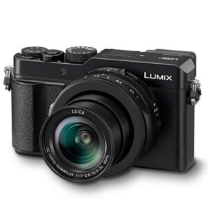 Panasonic Lumix LX100 II Large Four Thirds 21.7 MP Multi Aspect Sensor 24-75mm Leica DC VARIO-SUMMILUX F1.7-2.8 Lens Wi-Fi and Bluetooth Camera with 3″ LCD, Black (DC-LX100M2)