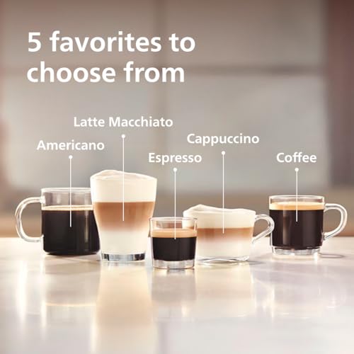 Philips 3200 Series Fully Automatic Espresso Machine, LatteGo Milk Frother, 5 Coffee Varieties, Intuitive Touch Display, 100% Ceramic Grinder, AquaClean Filter, My Coffee Choice, Black (EP3241/54) - Image 6