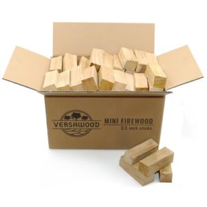 Pizza Oven Wood – Kiln-Dried Oak Wood for Pizza Ovens, 3.5-Inch Barkless Logs, Ideal for Ooni, Gozney, Solo Stove, and Other Wood-Fired Pizza Ovens, Grills, and Smokers – Approx. 10 lbs