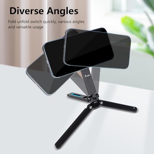 Pocket Phone Tripod Magnetic Stretchable Foldable Phone Tripod Stand Smartphone Desk Holder Equipped with Standard 1/4 inch Screw Thread,Ideal for iPhone 16/15/14/13/12,Video,vlog,Travel - Image 3