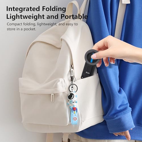 Pocket Phone Tripod Magnetic Stretchable Foldable Phone Tripod Stand Smartphone Desk Holder Equipped with Standard 1/4 inch Screw Thread,Ideal for iPhone 16/15/14/13/12,Video,vlog,Travel - Image 7