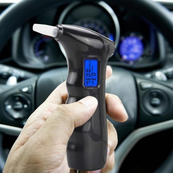 Portable Breathalyzer to Test Alcohol Blowback Tester with Blue LCD Digital Display, 10 Mouthpieces for Personal&Professional Use，Auto Power Off， Quick Response - Image 4