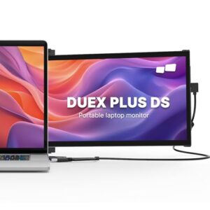 Portable Monitor for Laptops, New Mobile Pixels Duex Plus DS 13.3″ Full HD IPS Dual Laptop Monitor, USB C/HDMI Plug and Play Laptop Screen Extender,Windows/Mac/Android/Switch Compatible