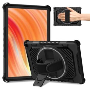 ROISKIN Case for 2023 Fire HD 10 Tablet with 360 Kickstand & Hand Strap (Fit 13th Gen, Not 11th/9th/7th Gen) Also for 10in Sony, Nokia, iPhone