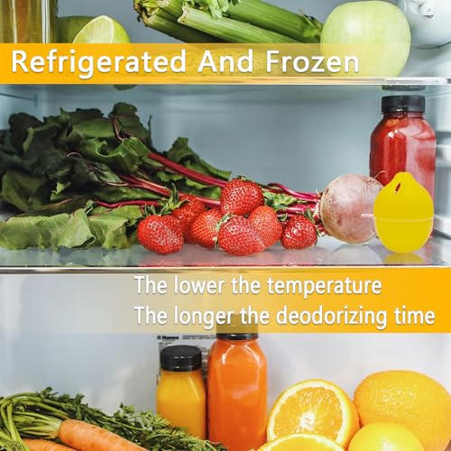Refrigerator Deodorizer, Fridge Deodorizer More Effective Than Baking Soda, Refrigerator Odor Absorber for Refrigerator Freezer and Freezer Compartments, Natural Gel，(4 Pcs/Lemon Flavor) - Image 7