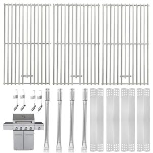 Replacement Parts for Kitchen Aid 720-0745 720-0745B 740-0780 720-0745A 720-0745D, Nexgrill 720-0745A, Parts for Kitchen Aid Grill Accessories, Cooking Grates 13000382A0, Burners & Heat Plates Kit