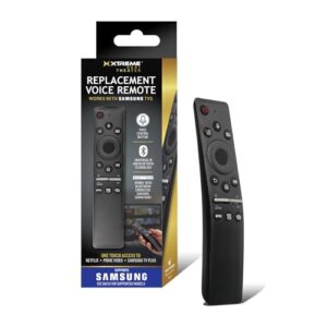 Replacement Remote Compatible with Samsung Smart TV – Universal Remote Control with Voice Search, Netflix, Prime Video, Samsung TV Plus Buttons, Compatible with 4K, QLED, OLED & Crystal UHD