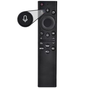 Replacement for Samsung Smart TV Voice Remote: Compatible with BN59-01385A(No Solarcell),for Most 2018 to 2024 Frame/Crystal/UHD/QLED/QLED/Curved 4K 8K TVs