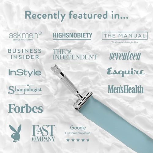 Rockwell T2 | Twist-To-Open (TTO) Double-Edge Safety Razor | Full Metal | Includes 5 Fully Recyclable Stainless Steel Blades (Gunmetal Chrome) - Image 6