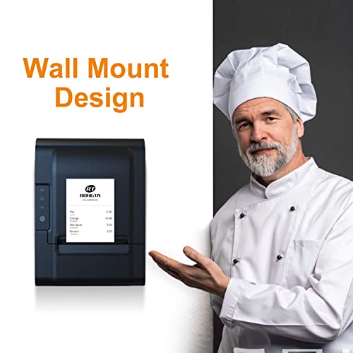 Rongta POS Printer, 80mm USB Thermal Receipt Printer, Restaurant Kitchen Printer with Auto Cutter Support Cash Drawer,USB Serial Ethernet Interface for Windows/Mac/Linux,Do Not Square (RP326) - Image 6