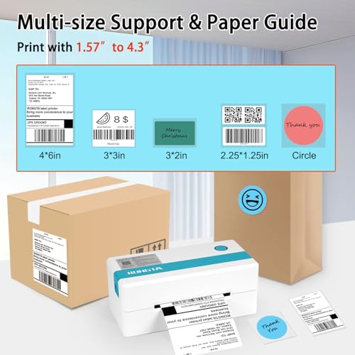 Rongta Thermal Shipping Label Printer, Bluetooth Wireless 4x6 Sticker Label Maker for Package, Compatible with Windows, Mac, Android & iPhone, Used for Business of Amazon, Ebay, Etsy, Shopify USPS - Image 4