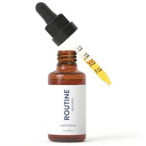 Routine Wellness Advanced Hair Serum – Nourishing Scalp Treatment for Enhanced Hair Support and Thickness with Natural Oils, Ideal for Men & Women – 30ml