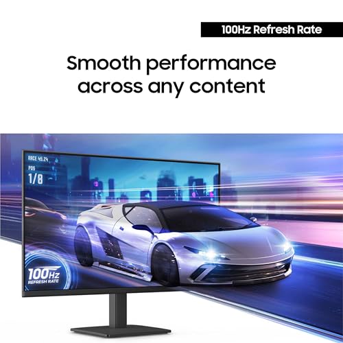 SAMSUNG 24" (S30GD) Essential Monitor with IPS Panel and Tilt Only Stand, 100Hz Refresh Rate, Ergonomic Design, Advanced Eye Care, Game Mode, LS24D304GANXZA - Image 4