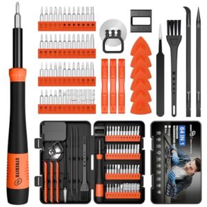 STREBITO Precision Screwdriver Set 64 in 1 Small Screwdriver Set with Torx, Triwing, Pentalobe Star, Mini Repair Tool Kit for Computer, PC, Laptop, Phone, PS5, XBOX, Switch, Eyeglasses, Electronic