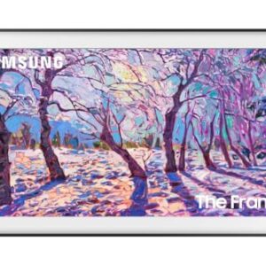 Samsung 32-Inch Class QLED The Frame LS03C Series, Quantum HDR, Art Mode, Anti-Reflection Matte Display, Slim Fit Wall Mount Included, Smart TV w/Alexa Built-in (QN32LS03CB)