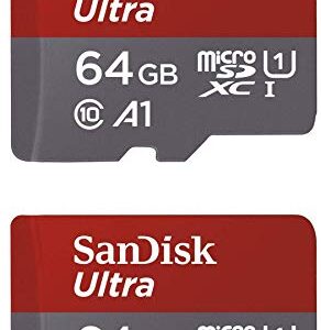 SanDisk 64GB X2 (128GB) MicroSDXC Ultra Uhs-1 Memory Card