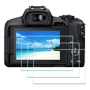 Screen Protector for Canon EOS R50 EOS R8 EOSR50 Camera 9H Tempered Glass Edge to Edge Protection,Anti-Scrach Anti-Fingerprint Anti-Bubble [3 Pack]