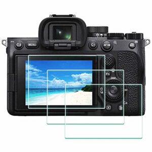 Screen Protector for Sony Alpha ZV-E10 II ZVE10 II/ZV-E1 ZVE1 A7 IV Alpha 7 IV A7IV 7IV Camera, 0.3mm 9H Hardness Tempered Glass Cover Anti-Scrach Anti-Fingerprint [3 pieces]