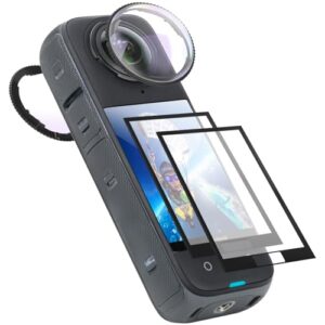 Semaiki Insta 360 X4 Premium Lens Guard+2 Screen Protector, 92% Transmittance, Anti-Scratch, Glass Lens Protecor, Insta 360 X4 Accessories kit