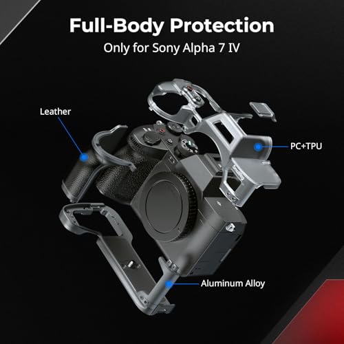 SmallRig A7 IV Hybrid Modular Cage Only for Sony Alpha 7 IV, Full-Cover Protection Camera Case with Ergonomic Grip and Integrated Plate for Arca-Swiss - Image 3
