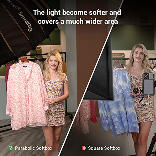 SmallRig Parabolic Softbox Quick Release, Parabolic Softbox, Compatible with SmallRig RC 120D/RC 120B/RC 220D/RC220B and Other Bowens Mount Light (21.6inch/55cm) - Image 5