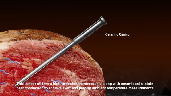 Smart Bluetooth Wireless Meat Thermometer, 10X Enhanced Sub-1G Signal and Stability, Standalone Display Base, Certified Accuracy ±0.5°F, WiFi Unlimited Range for BBQ, Oven, Smoker, Grill - Image 8