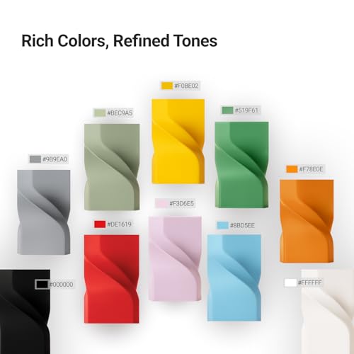 Snapmaker Matte PLA Filament 1.75mm, 3D Printer PLA Filament, Dimensional Accuracy +/- 0.02 mm, 300mm/s High Speed Printing Clog-Free Filament for Most FDM Printers, 2.2lbs Carbon Black - Image 7