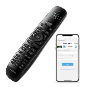 SofaBaton U2 Universal Remote with Backlit Button, All in One Universal Remote Control with App Control, Custom Macros, Compatible with Smart TVs,Sound Bar and DVD/Blu-ray Players, and More