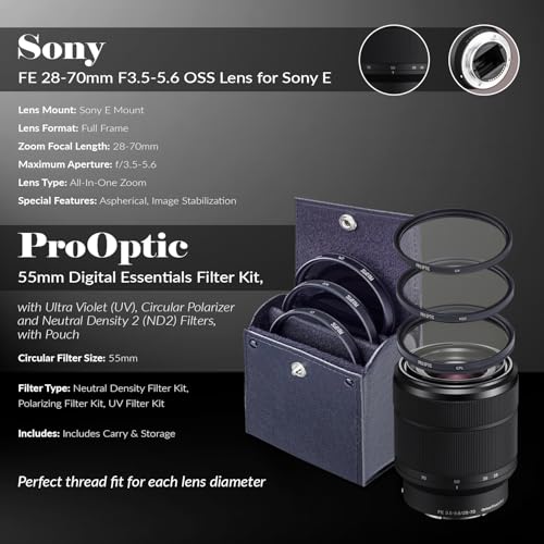 Sony Alpha a7 III Mirrorless Digital Camera with FE 28-70mm Lens - Bundle, Shoulder Bag, 64GB SD Card, Card Reader, SD Card Case, PC & Mac Software Kit, Extra Battery, 55mm Filter Kit - Image 6