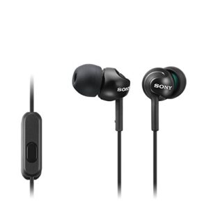 Sony Deep Bass Wired Earphones with Smartphone Control and Mic – Metallic Black