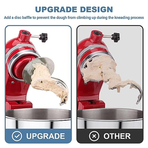 Stainless Steel Spiral Dough Hook for Kitchenaid Stand Mixer, 4.5 Qt - 5 Qt Tilt-Head Stand Mixer Attachments for Kitchenaid Dough Hook - Dishwasher Safe by Cofun - Image 5