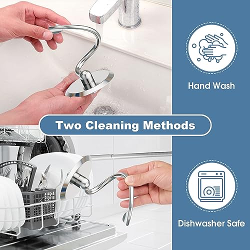 Stainless Steel Spiral Dough Hook for Kitchenaid Stand Mixer, 4.5 Qt - 5 Qt Tilt-Head Stand Mixer Attachments for Kitchenaid Dough Hook - Dishwasher Safe by Cofun - Image 6
