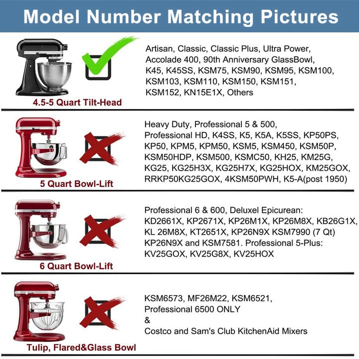 Stainless Steel Spiral Dough Hook for Kitchenaid Stand Mixer, 4.5 Qt - 5 Qt Tilt-Head Stand Mixer Attachments for Kitchenaid Dough Hook - Dishwasher Safe by Cofun - Image 7