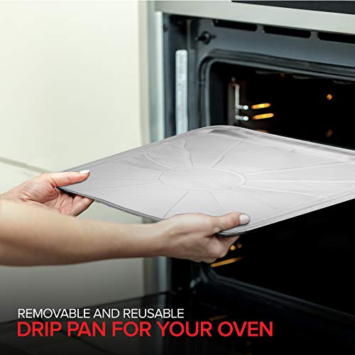 Stock Your Home Disposable Foil Oven Liners (20 Pack) Aluminum Foil Oven Liners for Bottom of Electric Oven & Gas Oven, Reusable Oven Drip Pan Tray for Cooking & Baking, Disposable Baking Mats - Image 6