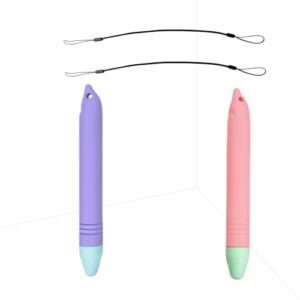 Stylus for Kids Improving Handwriting, Universal Stylus Pens Compatible with Amazon Fire HD Tablet for Kids, Kindle, iPad/iPhone All Capacitive Touch Screens(Purple+Pink)