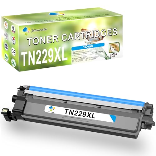 TN229 TN229XLC TN229XL Cyan High Yield Toner Cartridge Compatible Replacement for Brother MFC-L3780CDW HL-L3280CDW HL-L3220CDW MFC-L3720CDW HL-L3295CDW HL-L3300CDW Printers (1 Pack) - Image 2