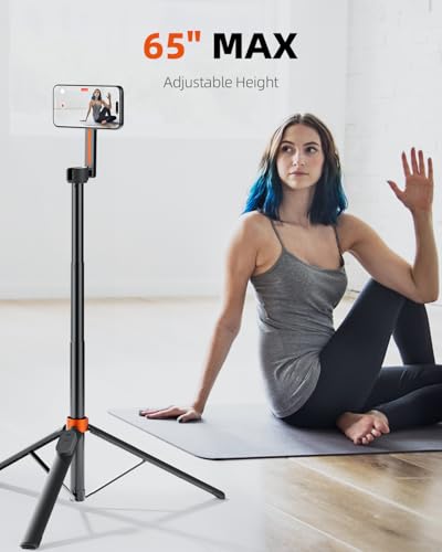 TODI 65" Magnetic Tripod for iPhone with Remote, Selfie Stick for iPhone Magsafe, Cell Phone Tripod Stand for Recording, Travel Tripod Compatible with 16/15/14/13/12 Series - Image 4