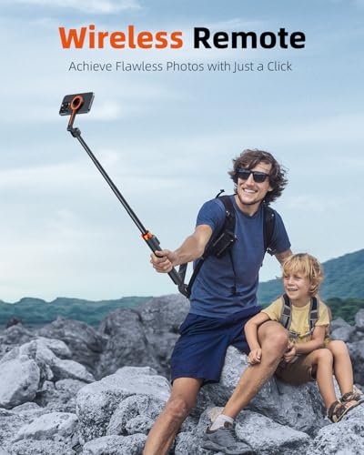 TODI 65" Magnetic Tripod for iPhone with Remote, Selfie Stick for iPhone Magsafe, Cell Phone Tripod Stand for Recording, Travel Tripod Compatible with 16/15/14/13/12 Series - Image 6