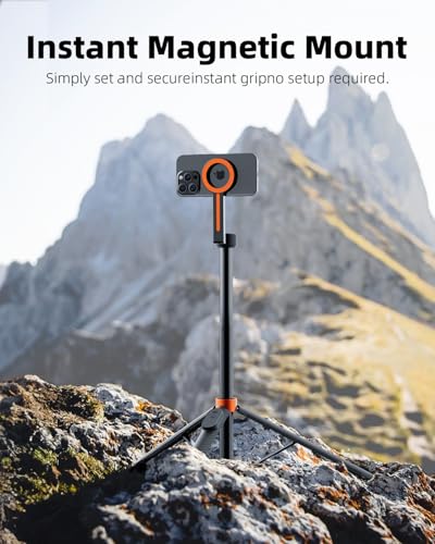 TODI 65" Magnetic Tripod for iPhone with Remote, Selfie Stick for iPhone Magsafe, Cell Phone Tripod Stand for Recording, Travel Tripod Compatible with 16/15/14/13/12 Series - Image 7