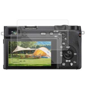 TUCANA 2PCS Screen Protector for Sony Alpha A6600 A6400 A6300 A6100 A6000 A5000 Nex-7 NEX-6 NEX-5 Camera, 0.3mm 9H Hardness Tempered Glass