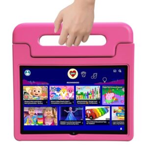 Tablet for Kids, 10 Inch Kids Tablet Android, 64GB, Octa-Core, WiFi 6, Big Battery, Google Kids Space, Parental Control 1280 * 800 HD Display Pink