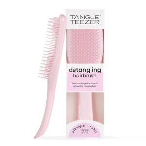 Tangle Teezer Ultimate Detangler Brush for Wet & Dry Hair, Eliminates Knots & Reduces Breakage for All Hair Types, Millennial Pink