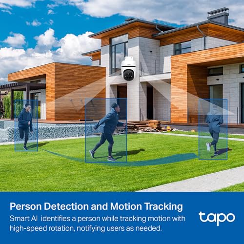 Tapo 1080P Outdoor Wired Pan/Tilt Security Wi-Fi Camera, 360° View, Motion Tracking, Works with Alexa & Google Home, Night Vision, Free AI Detection, Cloud & SD Card Storage(up to 512GB), Tapo C500… - Image 4