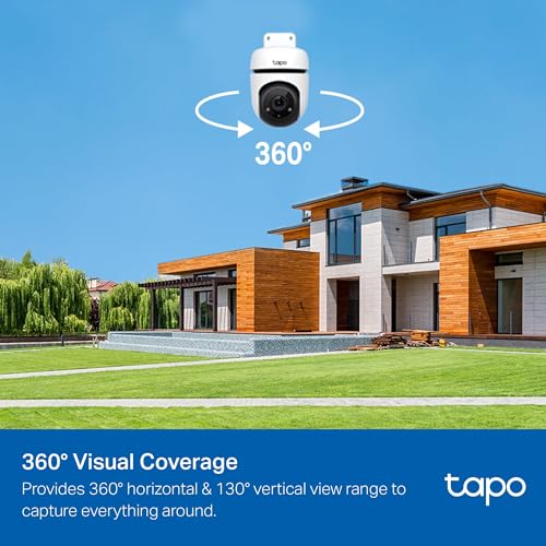 Tapo 1080P Outdoor Wired Pan/Tilt Security Wi-Fi Camera, 360° View, Motion Tracking, Works with Alexa & Google Home, Night Vision, Free AI Detection, Cloud & SD Card Storage(up to 512GB), Tapo C500… - Image 5